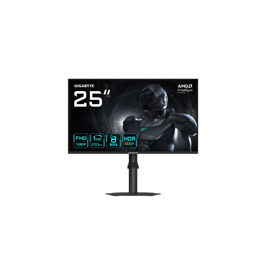 27870-GIGABYTE G25F2 Monitor Gaming 24,5" FHD - 1920 x 1080, 200Hz, 1ms, 300 cd/m2, DisplayHDR 10, HDMI 2.0, DisplayPort