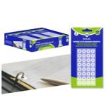 27899-BLISTER 224 UNIDADES ARANDELAS DE REFUERZO ADHESIVAS TRANSPARENTES 13mm BISMARK 327333