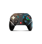 27903-Krom KEXAL Negro, Rojo, Blanco Bluetooth/USB Gamepad Analogico/Digital Android, Nintendo Switch, PC, iOS