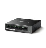 27906-Mercusys MS105GP switch Gigabit Ethernet (10/100/1000) Energia sobre Ethernet (PoE) Negro