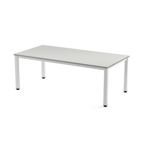 2791-MESA DE OFICINA SERIE EXECUTIVE 200X100 BLANCO/ GRIS ROCADA 2005AM02