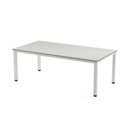 2791-MESA DE OFICINA SERIE EXECUTIVE 200X100 BLANCO/ GRIS ROCADA 2005AM02
