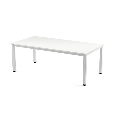 2792-MESA DE OFICINA SERIE EXECUTIVE 200X100 BLANCO/BLANCO ROCADA 2005AM04