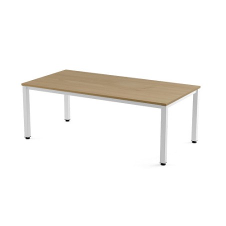 2793-MESA DE OFICINA SERIE EXECUTIVE 200X100 BLANCO/ ROBLE ROCADA 2005AM08