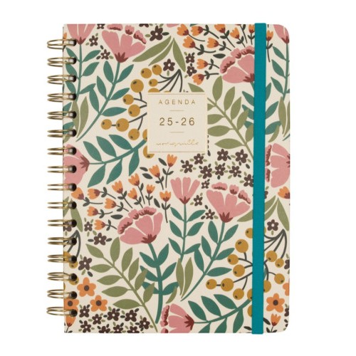 27951-AGENDA ESCOLAR 2025-2026 MONIQUILLA E10-155X212 SEMANA VISTA HORIZONTAL JARDIN+ FINOCAM 646010226