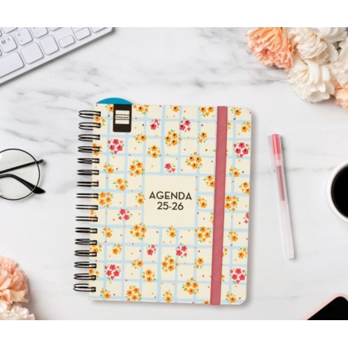 27954-AGENDA DOCENTE 2025-2026 MAGISTRAL DESIGN 4o 155X212 SEMANA VISTA HORIZONTAL FLOWERS+ FINOCAM 533580226