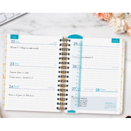 27955-AGENDA DOCENTE 2025-2026 MAGISTRAL DESIGN 4o 155X212 SEMANA VISTA HORIZONTAL FLOWERS+ FINOCAM 533580226