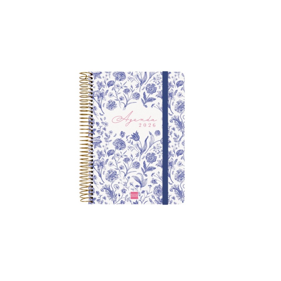 27956-AGENDA 16 MESES SEPTIEMBRE 2025-DICIEMBRE 2026 CLOE E10-155X212 SEMANA VISTA HORIZONTAL AZUL+ FINOCAM 627100126