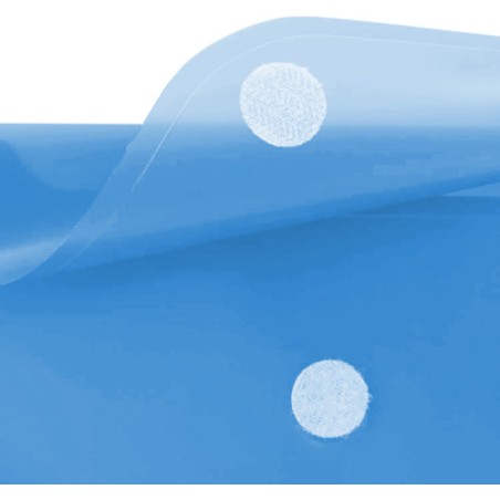 27966-SOBRE PORTADOCUMENTOS CON VELCRO A4 AZUL POLIPROPILENO INGRAF 332731