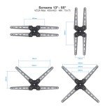 27991-TooQ Soporte de Pared para Pantallas 13"-55", Negro