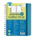 28006-AGENDA DOCENTE 2025-2026 MAGISTRAL PERSONALIZABLE 4o 155X212 SEMANA VISTA HORIZONTAL AZUL+ FINOCAM 533380026