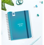 28008-AGENDA DOCENTE 2025-2026 MAGISTRAL PERSONALIZABLE 4o 155X212 SEMANA VISTA HORIZONTAL AZUL+ FINOCAM 533380026