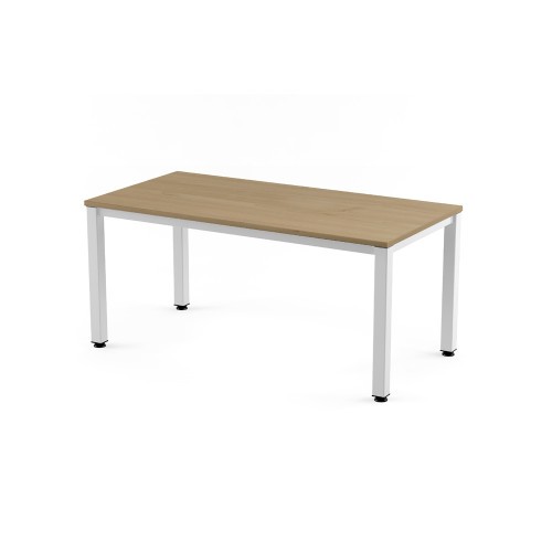 2801-MESA DE OFICINA SERIE EXECUTIVE 120X80 BLANCO/ ROBLE ROCADA 2006AM08