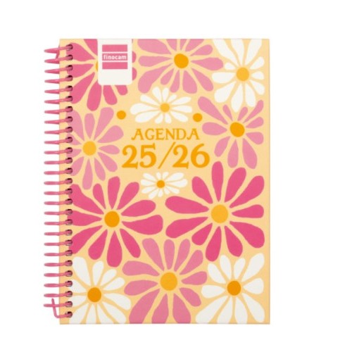 28047-AGENDA ESCOLAR 2025-2026 DIVA 8o 120X164 SEMANA VISTA HORIZONTAL SPRING+ FINOCAM 536100426