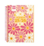 28047-AGENDA ESCOLAR 2025-2026 DIVA 8o 120X164 SEMANA VISTA HORIZONTAL SPRING+ FINOCAM 536100426