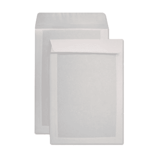 28058-CAJA 125 BOLSAS FOLIO PROLONGADO (260X360) OFFSET BLANCO 120 G.CARTOSAM RESPALDO CARTON 450 GRS. AUTOADHESIVO TIRA