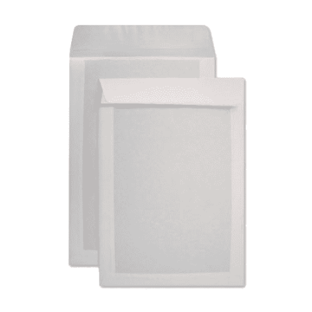 28058-CAJA 125 BOLSAS FOLIO PROLONGADO (260X360) OFFSET BLANCO 120 G.CARTOSAM RESPALDO CARTON 450 GRS. AUTOADHESIVO TIRA