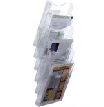 28060-EXPOSITOR MURAL ANTIMICROBIANO STERITOUCH ARCHIPLAY 6 COMPARTIMENTOS DIN A4 VERTICAL 190X235X685 MM CRISTAL TRANSP