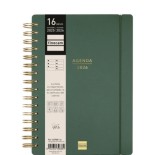 28064-AGENDA 16 MESES SEPTIEMBRE 2025-DICIEMBRE 2026 HAIKU E10-155X212 SEMANA VISTA HORIZONTAL VERDE+ FINOCAM 627400226