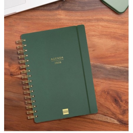28065-AGENDA 16 MESES SEPTIEMBRE 2025-DICIEMBRE 2026 HAIKU E10-155X212 SEMANA VISTA HORIZONTAL VERDE+ FINOCAM 627400226
