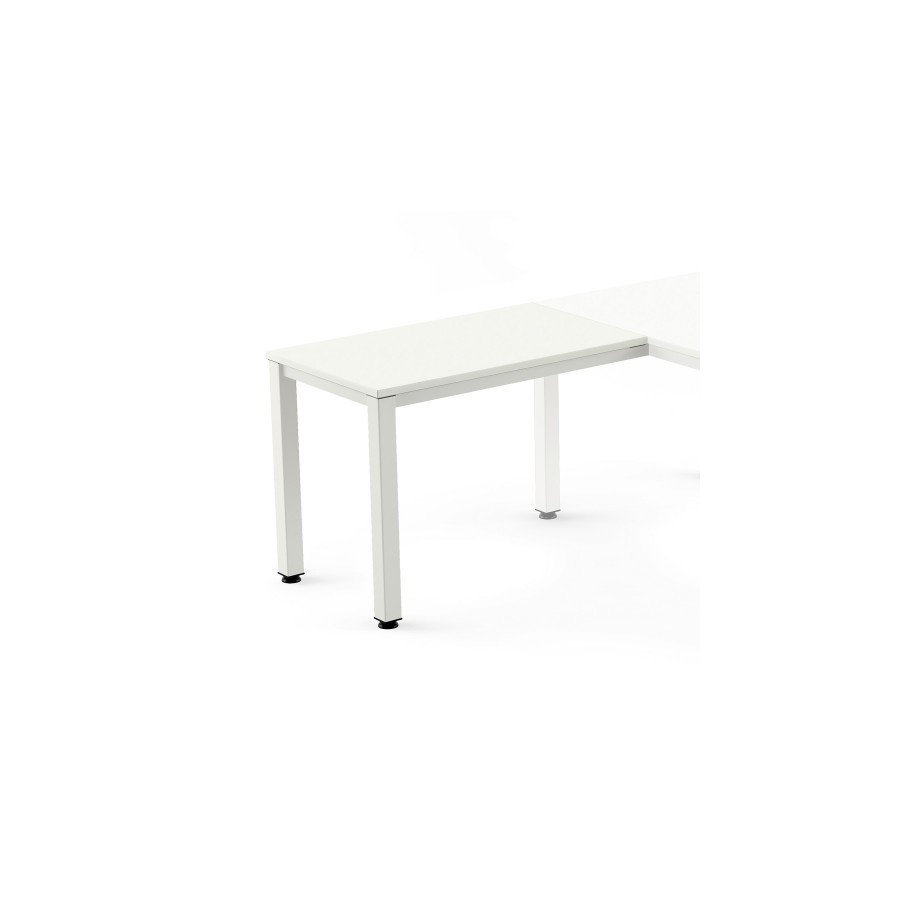 2808-ALA PARA MESA SERIE EXECUTIVE 100X60 BLANCO / BLANCO ROCADA 2107AM04