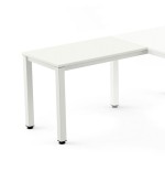 2808-ALA PARA MESA SERIE EXECUTIVE 100X60 BLANCO / BLANCO ROCADA 2107AM04