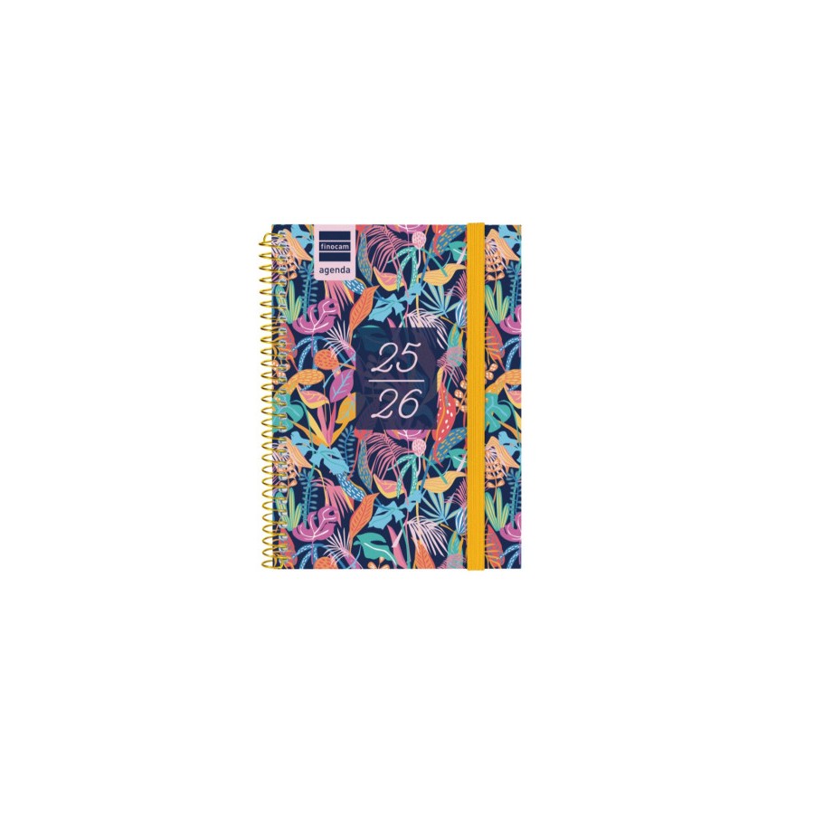 28085-AGENDA ESCOLAR 2025-2026 SECUNDARIA 8o 120X164 SEMANA VISTA HORIZONTAL TROPICAL+ FINOCAM 634225026