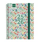 28088-AGENDA ESCOLAR 2025-2026 SECUNDARIA 8o 120X164 SEMANA VISTA HORIZONTAL FIORI+ FINOCAM 634224926