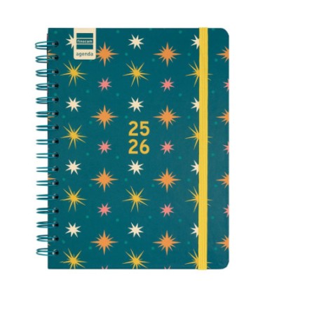 28099-AGENDA ESCOLAR 2025-2026 CURSO COSMO 4o 155X212 SEMANA VISTA HORIZONTAL STARS+ FINOCAM 537050126