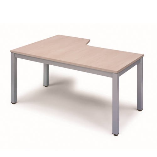 2810-MESA DE OFICINA SERIE EXECUTIVE FORMA L DERECHA 160X120 GRIS / HAYA ROCADA 2051AD01