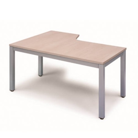 2810-MESA DE OFICINA SERIE EXECUTIVE FORMA L DERECHA 160X120 GRIS / HAYA ROCADA 2051AD01