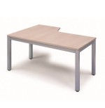 2810-MESA DE OFICINA SERIE EXECUTIVE FORMA L DERECHA 160X120 GRIS / HAYA ROCADA 2051AD01