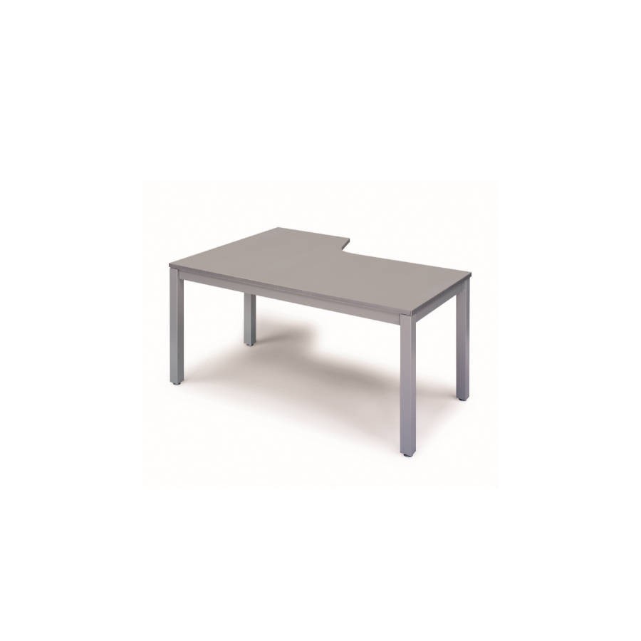 2811-MESA DE OFICINA SERIE EXECUTIVE FORMA L DERECHA 160X120 GRIS / GRIS ROCADA 2051AD02