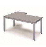 2811-MESA DE OFICINA SERIE EXECUTIVE FORMA L DERECHA 160X120 GRIS / GRIS ROCADA 2051AD02
