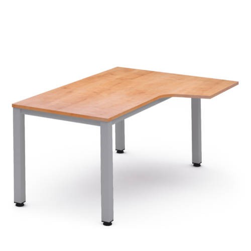 2813-MESA DE OFICINA SERIE EXECUTIVE FORMA L DERECHA 160X120 GRIS / ROBLE ROCADA 2051AD08