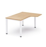 2814-MESA DE OFICINA SERIE EXECUTIVE FORMA L DERECHA 160X120 BLANCA / HAYA ROCADA 2051AM01