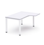 2816-MESA DE OFICINA SERIE EXECUTIVE FORMA L DERECHA 160X120 BLANCO/BLANCO ROCADA 2051AM04