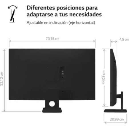 28177-LG MONITOR 31.5", 1920 x 1080 (FHD) IPS, HDR10, 8MS, 60HZ