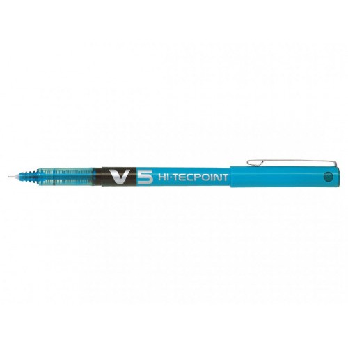 282-BOLIGRAFO ROLLER TINTA LIQUIDA V5 AZUL CLARO PILOT CLBX-V5-LB