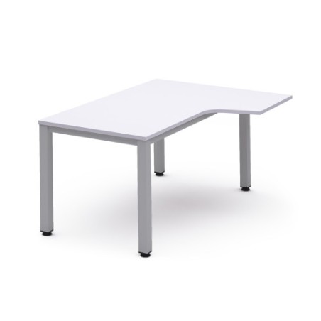 2820-MESA DE OFICINA SERIE EXECUTIVE FORMA L DERECHA 180X120 GRIS / BLANCO ROCADA 2052AD04