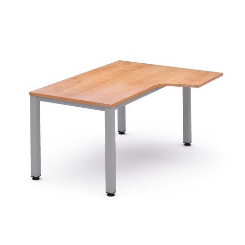 2821-MESA DE OFICINA SERIE EXECUTIVE FORMA L DERECHA 180X120 GRIS / ROBLE ROCADA 2052AD08