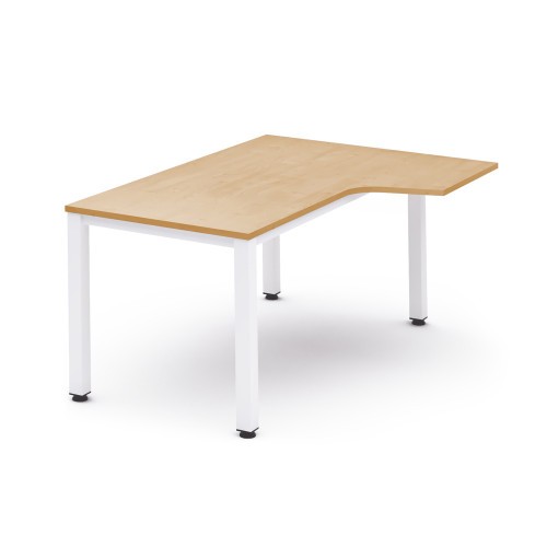 2822-MESA DE OFICINA SERIE EXECUTIVE FORMA L DERECHA 180X120 BLANCO/HAYA ROCADA 2052AM01