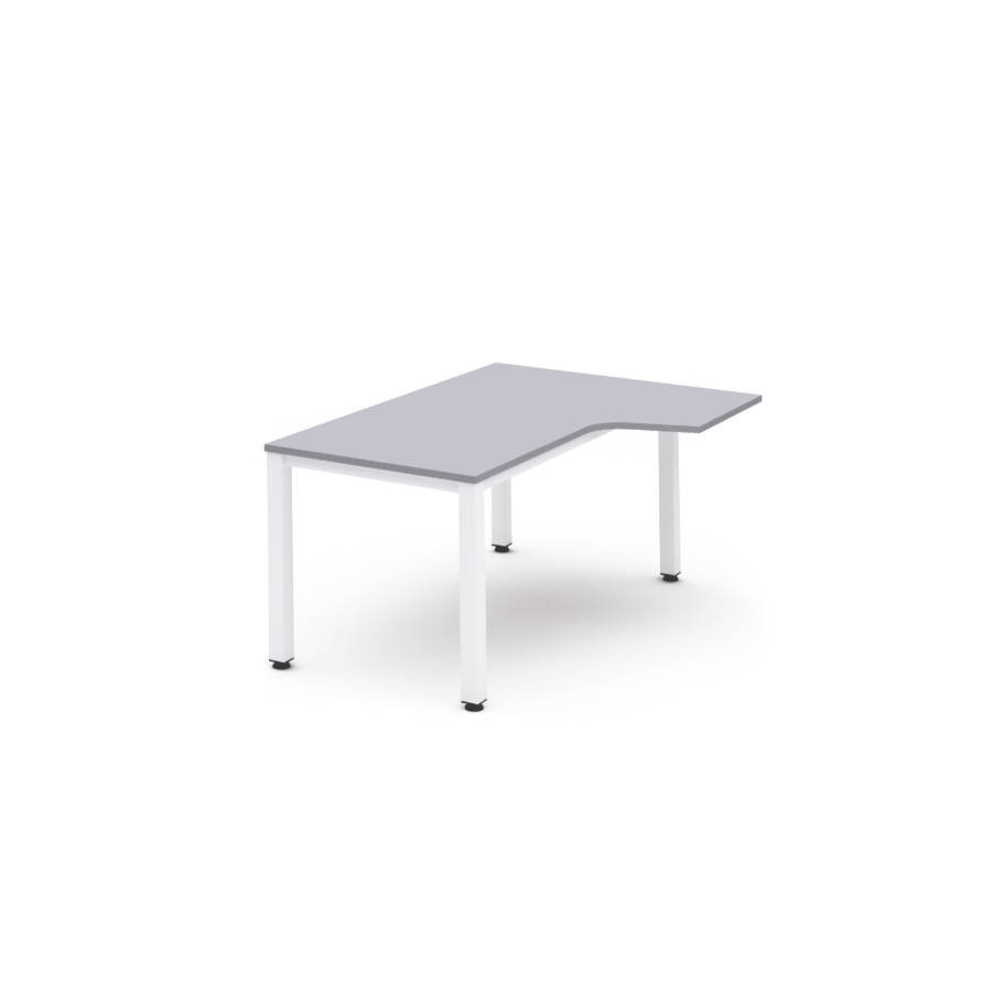 2823-MESA DE OFICINA SERIE EXECUTIVE FORMA L DERECHA 180X120 BLANCO/GRIS ROCADA 2052AM02