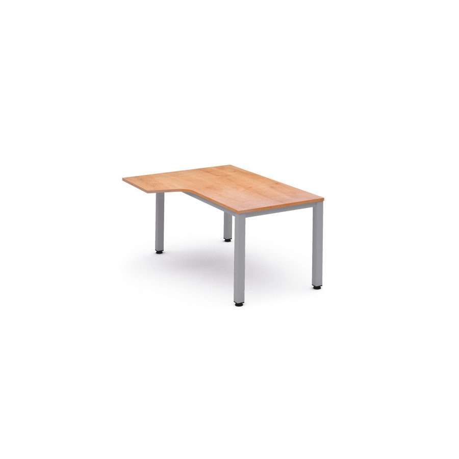 2829-MESA DE OFICINA SERIE EXECUTIVE FORMA L IZQUIERDA 160X120 GRIS / ROBLE ROCADA 2053AD08