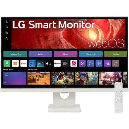 28291-MONITOR LG 27U731SA-W - MONITOR MYVIEW 27", PANEL IPS, (3840 X 2160), 60HZ, 5MS (GTG), WEBOS 24, DCI-P3 90%, AJUST