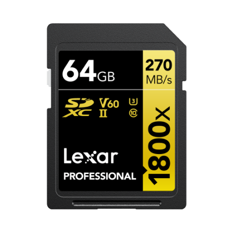 28294-Lexar 1800x 64 GB SDXC UHS-II Clase 10