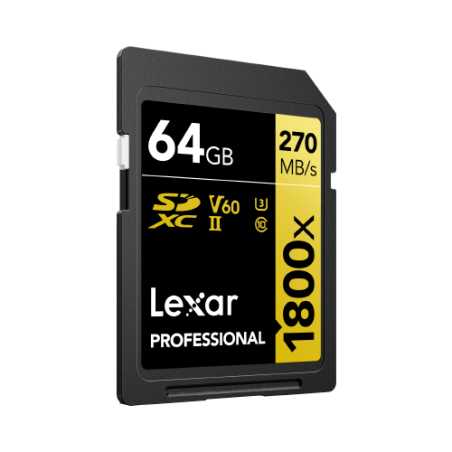 28295-Lexar 1800x 64 GB SDXC UHS-II Clase 10