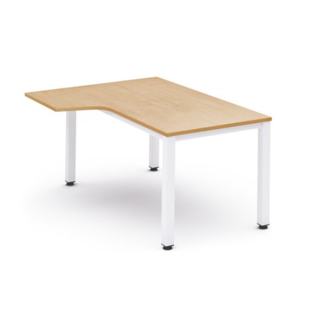 2830-MESA DE OFICINA SERIE EXECUTIVE FORMA L IZQUIERDA 160X120 BLANCO/HAYA ROCADA 2053AM01