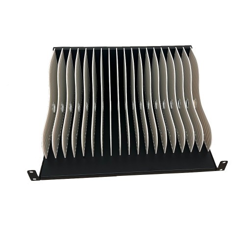 28302-Ewent EW1720 organizador para estacion de carga Acrilonitrilo butadieno estireno (ABS), Metal, Plastico Negro, Bla