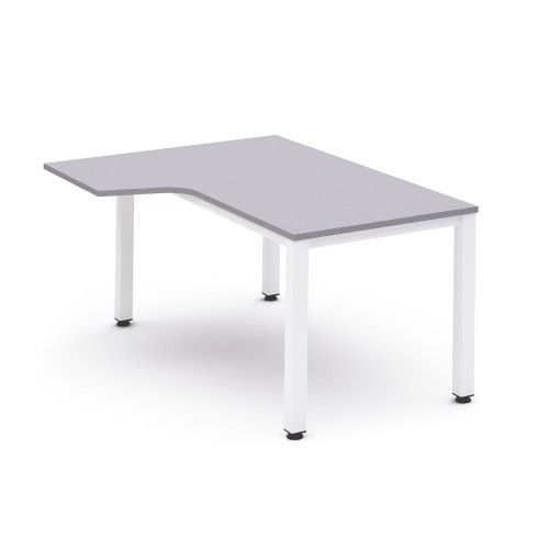 2831-MESA DE OFICINA SERIE EXECUTIVE FORMA L IZQUIERDA 160X120 BLANCO/GRIS ROCADA 2053AM02